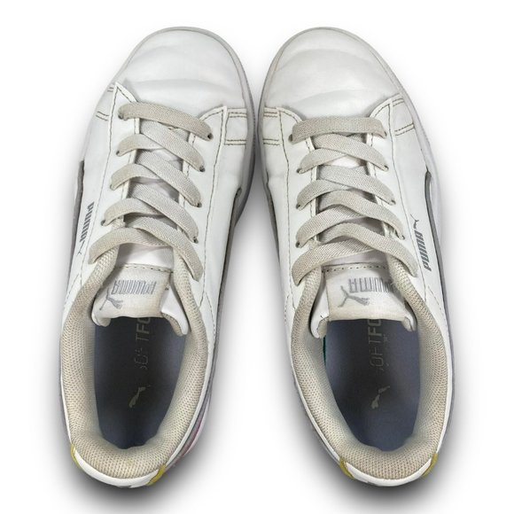 Puma Vikky v2 Hem Sneakers 371485-03 Casual Slip On Shoes White Youth 1 - Picture 7 of 9